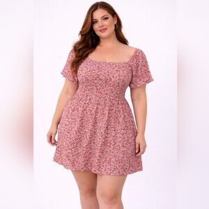 Floral Plus Size Dress – Feminine & Flattering 🌸 2xl